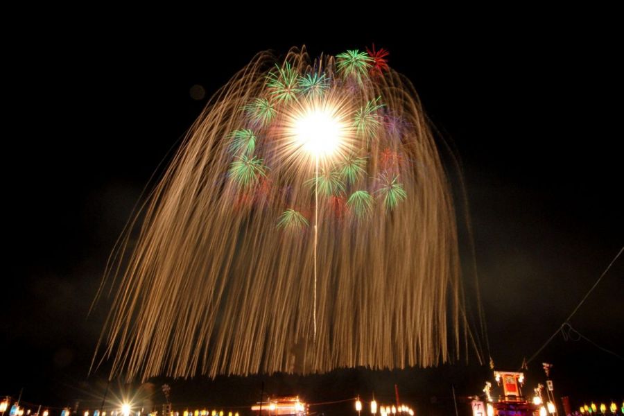 片貝まつり浅原神社秋季例大祭奉納大煙火