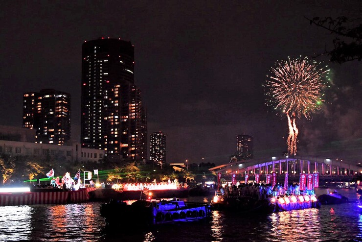 天神祭奉納花火