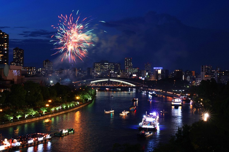 天神祭奉納花火