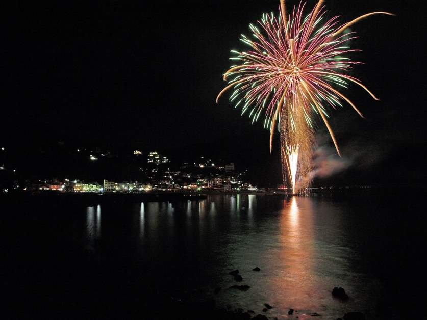 川奈港いるか浜花火大会