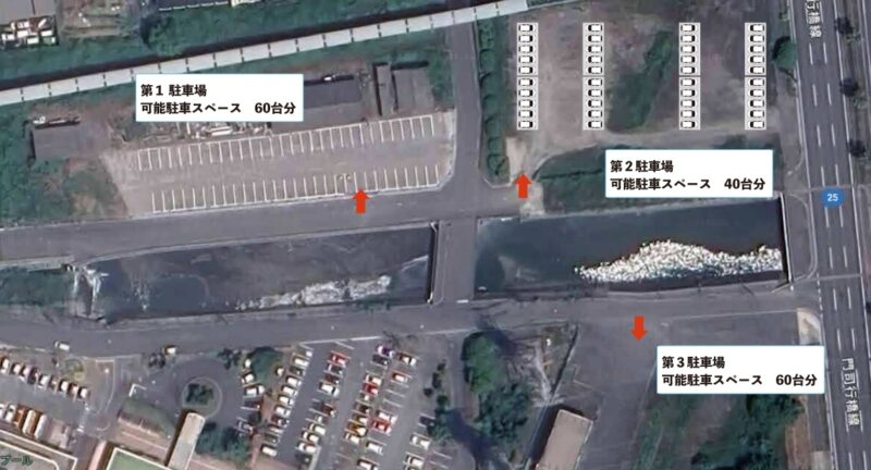 かんだ港まつりサプライズ花火大会の駐車場情報