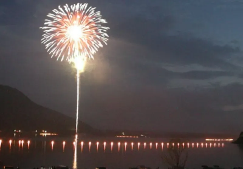 西湖竜宮祭花火大会