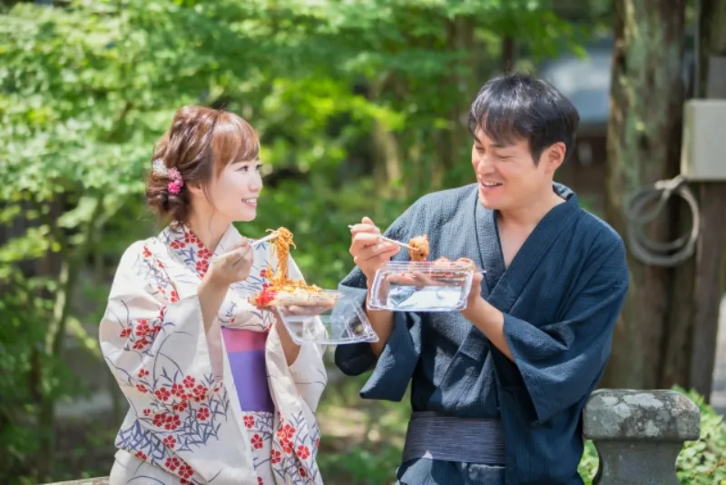 花火大会の浴衣